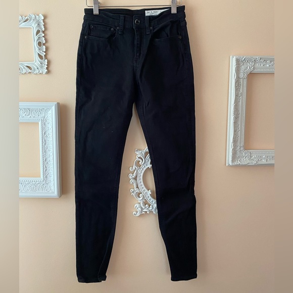 Rag and Bone Black Skinny Jeans Size 25 - Picture 3 of 12